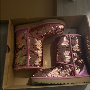 UGG Pink Sequin Boots